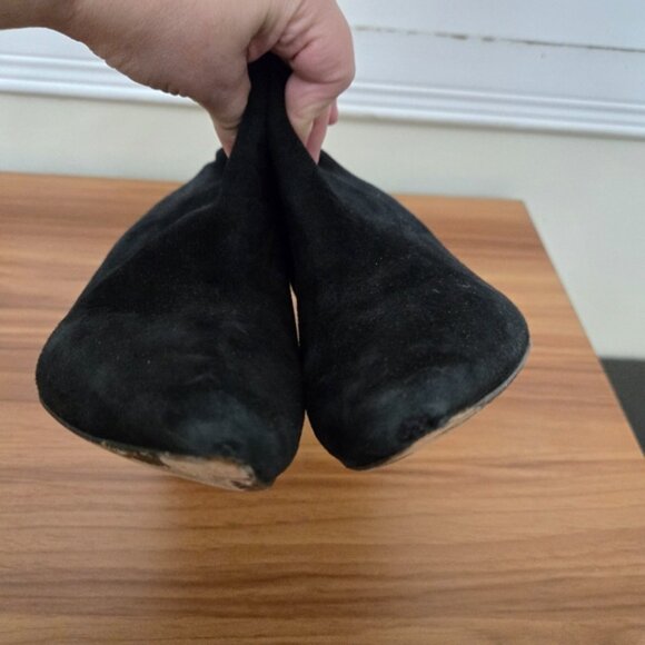 Alexander Wang Women's Black Suede Pointed Toe Boots - Picture 13 of 13